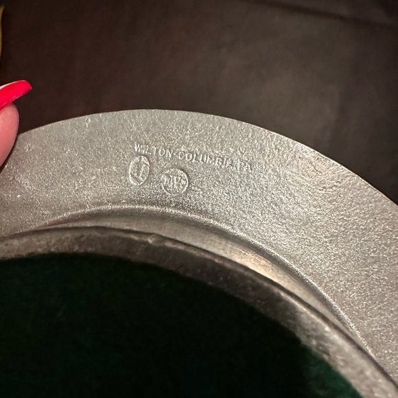 Pewter wine bottle base - Picture 2 of 6